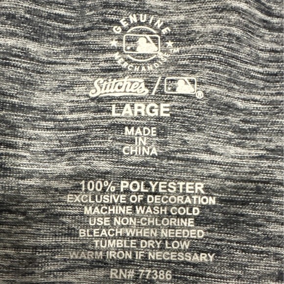 Atlanta Braves T-Shirt Mens Large x Stitches Raglan Sleeve Graphic Print - Picture 6 of 6